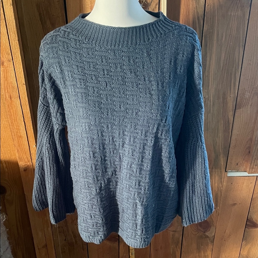 Umgee Knit Bell Sleeve Sweater